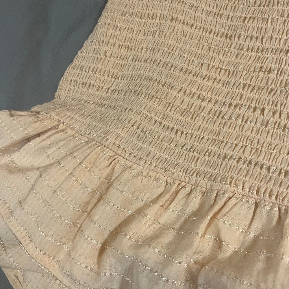 Sage the Label Dress Womens‎ Medium Sleeveless Mini Smocked Ruffle Boho Indie - Picture 6 of 8